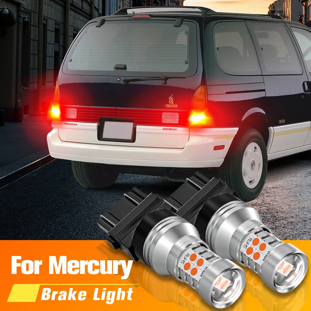 

2pcs LED Brake Light Blub Lamp 3157 P27/7W T25 Canbus For Mercury Sable Mariner Grand Marquis Mountaineer Marauder Monterey