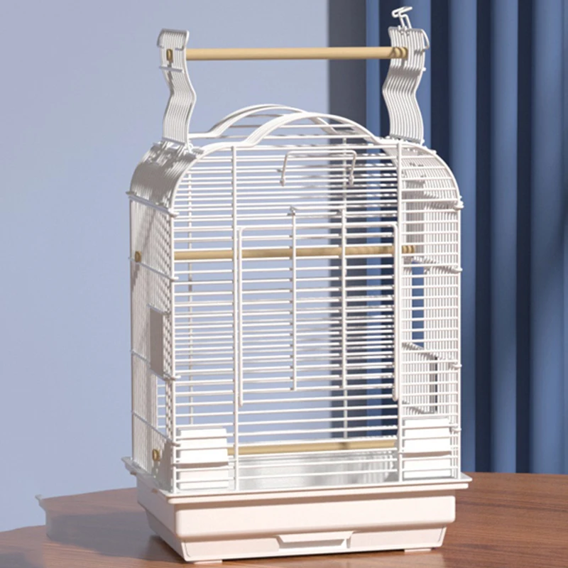 

Клетка для птиц из нержавеющей стали, роскошный транспортный попугай, клетка для канареек, для домашних животных, домашних домиков и комнат