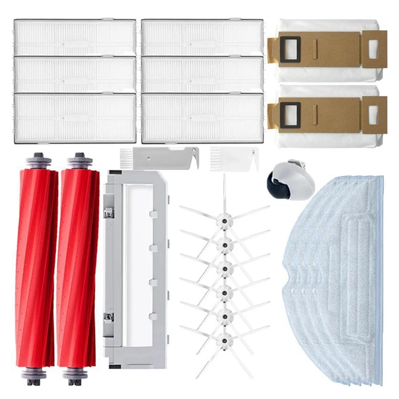 

Запчасти для пылесоса Xiaomi Roborock S7 S70 S75 S7 Max T7S / T7S Plus, основная боковая щетка, фильтр НЕРА, насадка на швабру