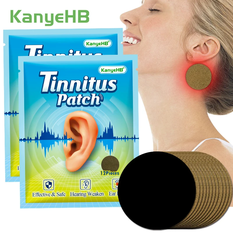 

24Pcs=2Bags Tinnitus Patches Relieve Ear Pain Deafness Otitis Media Treatment Patches Improve Hearing Loss Protect Ears A1025