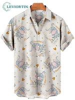 hip hop funny cat pattern 3d printed hawaiian men shirts fashion holiday beach breathable casual male female tops shirts
