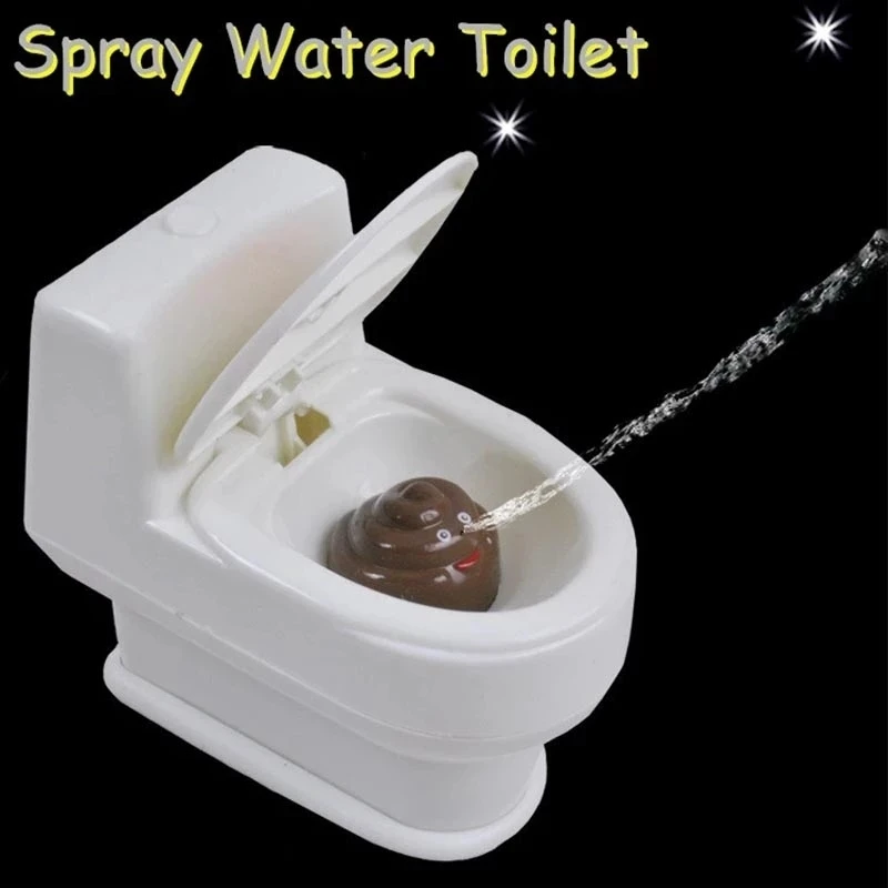 

Novel Interesting Poop Spray Prank Toy Joke Cary Toy Mini Sprinkler Toilet Spray Gun Simulation Toilet Toys