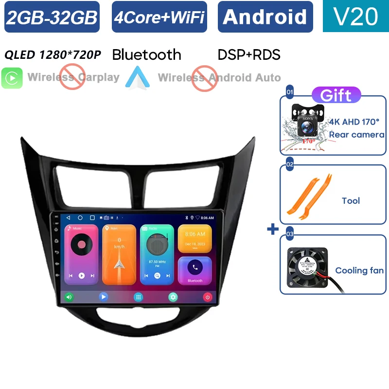 

Автомагнитола для Hyundai Solaris 1 2010-2016 с Wi-Fi и BT, мультимедийный видеоплеер, навигация, GPS, Carplay, Android, автомагнитола 2 din, DVD