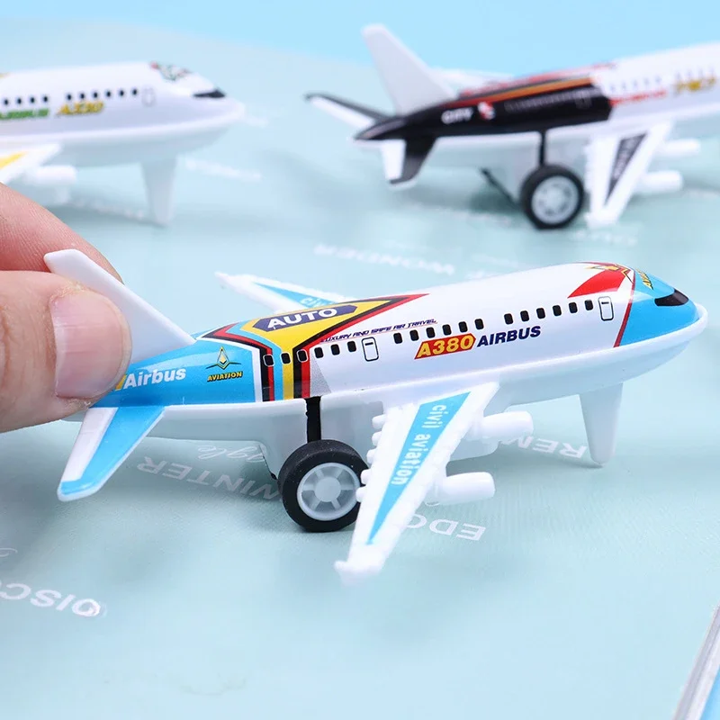 8 шт./компл. мини-модель самолета из сплава металла литой под давлением