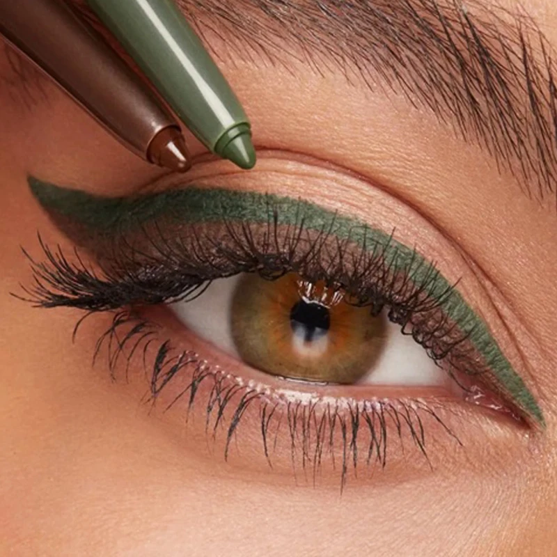 Ultra-fine Smooth Waterproof Long Lasting Matte Blue White Brown Red Eyeliner Pen Makeup For Eyes