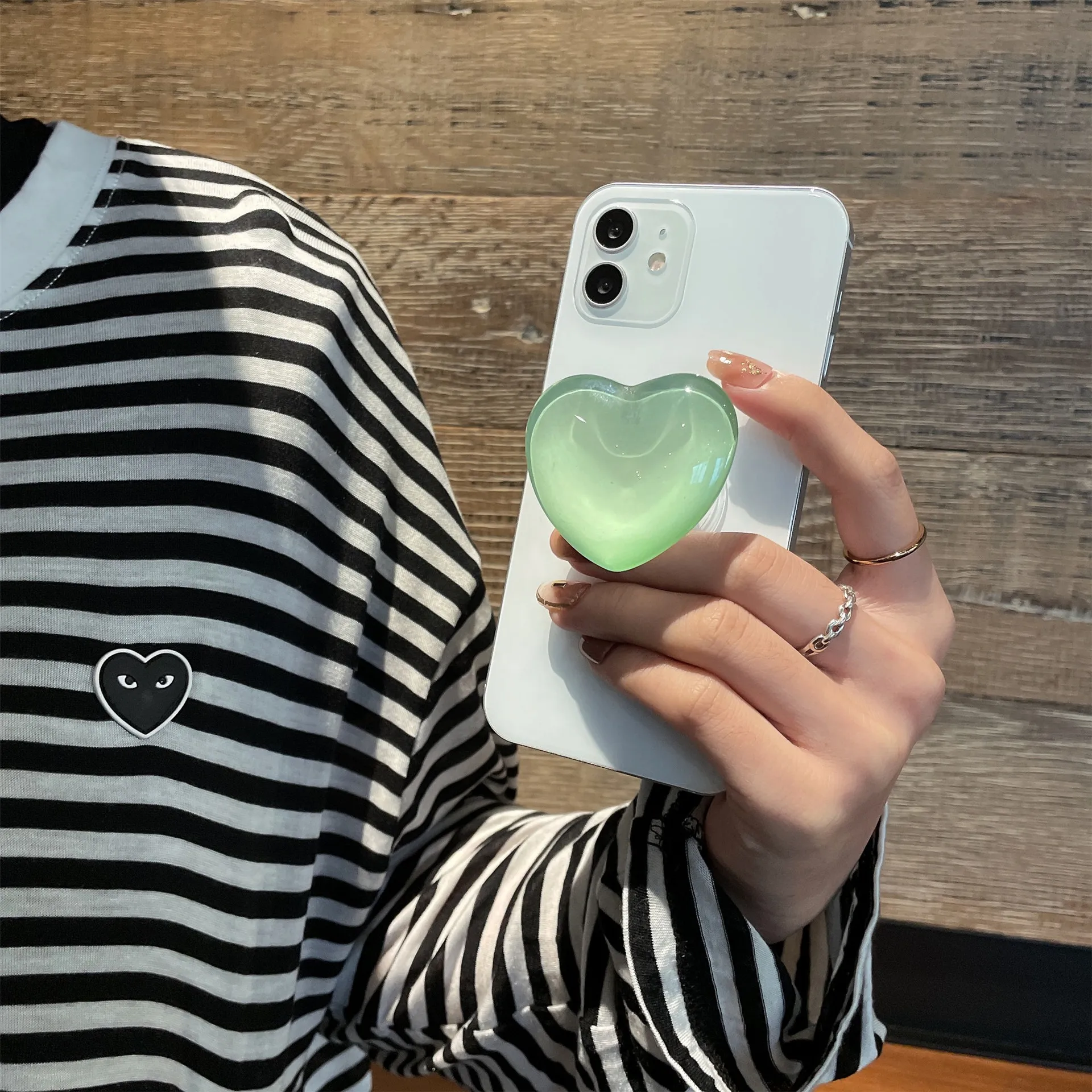 phone holder popular socket griptok finger grip bracket stand love heart ins style cute poping pink white cellphone accessory free global shipping