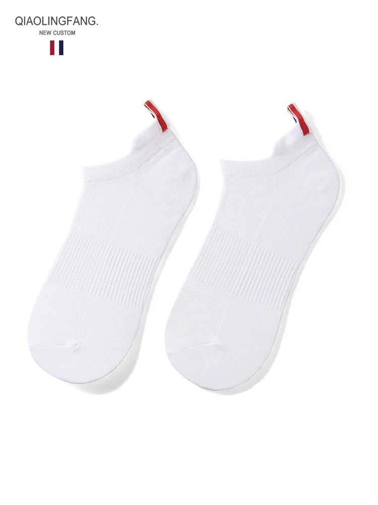 tb socks men and women couples socks winter deodorant sweat-absorbing breathable tide autumn and winter solid color cotton