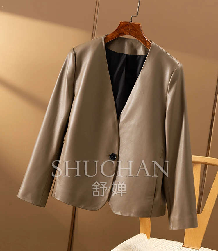 Рисунок 4 - SHUCHAN Casaco Feminino из овечьей