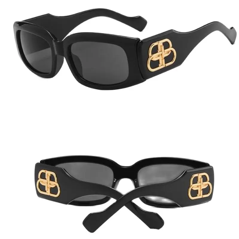 

New 2023 large frame wide leg letter sunglasses women Casual sunglasses UV400 for men and women Low price wholesale