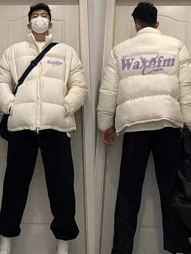 Мужское зимнее пуховое пальто с хлопковой подкладкой в европейском и