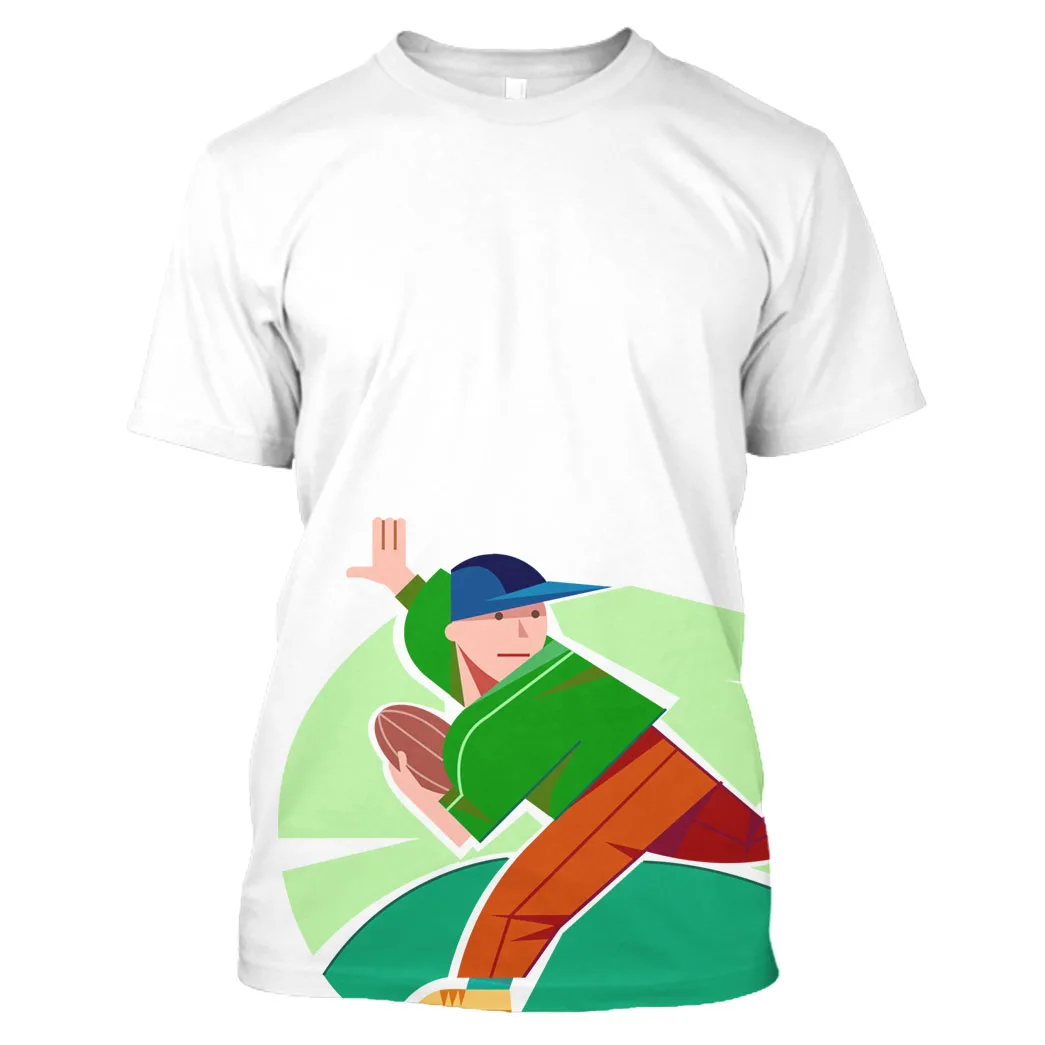 

Jumeast Running 3D Graphic T Shirt Printed Gym Workout Joggers Men T Shirts Quackity Football Athlete Premium Plus Size Clothes