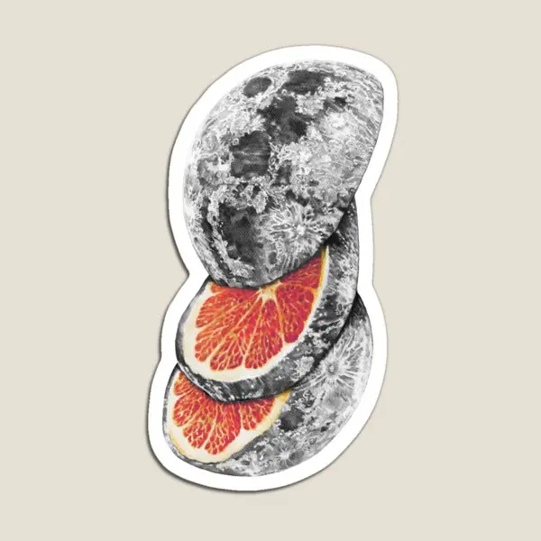 Магнитные наклейки в виде лунного фрукта детская забавная милая игрушка домашний держатель красочный декоративный холодильник