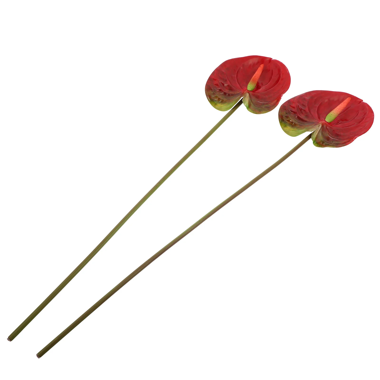 2 шт. имитация антуриум Andraeanum цветы растение искусственное украшение поддельной