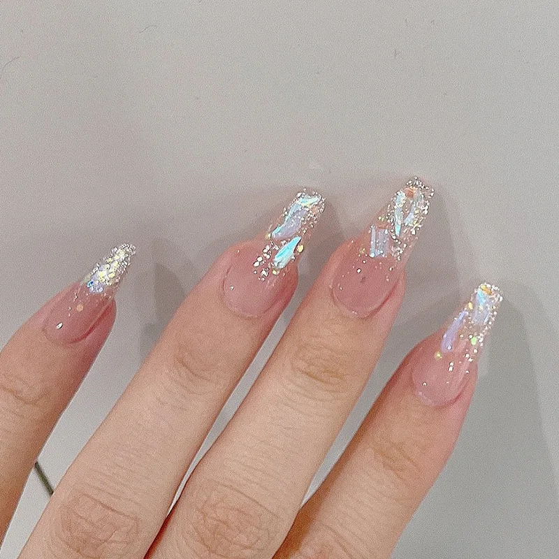

Mermaid's Tears Aurora Wearing Nail Manicure Patch Nail Patch Removable Fake Nail Wearing Nail Finished Nail Piece