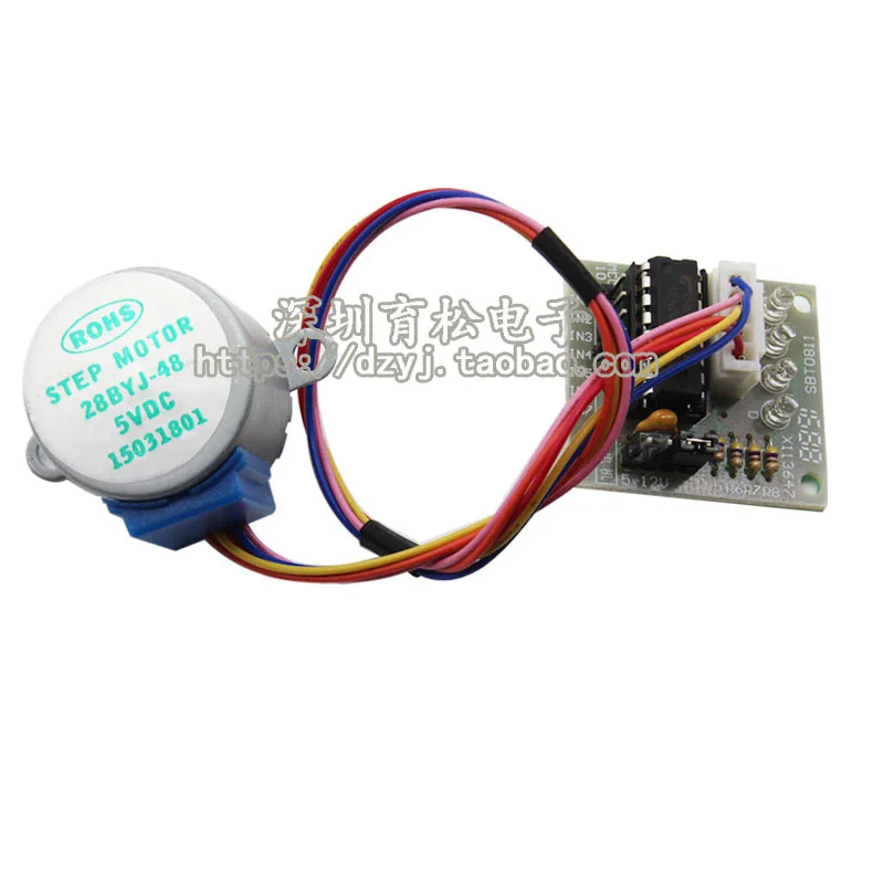 Плата драйвера шагового двигателя ULN2003 + 5 В 4-фазный проводов