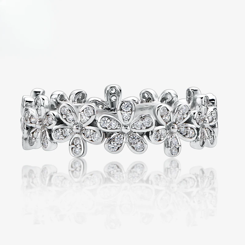 Новинка 2022 женское кольцо из чистого серебра Little Daisy S925 не выцветающее корейское