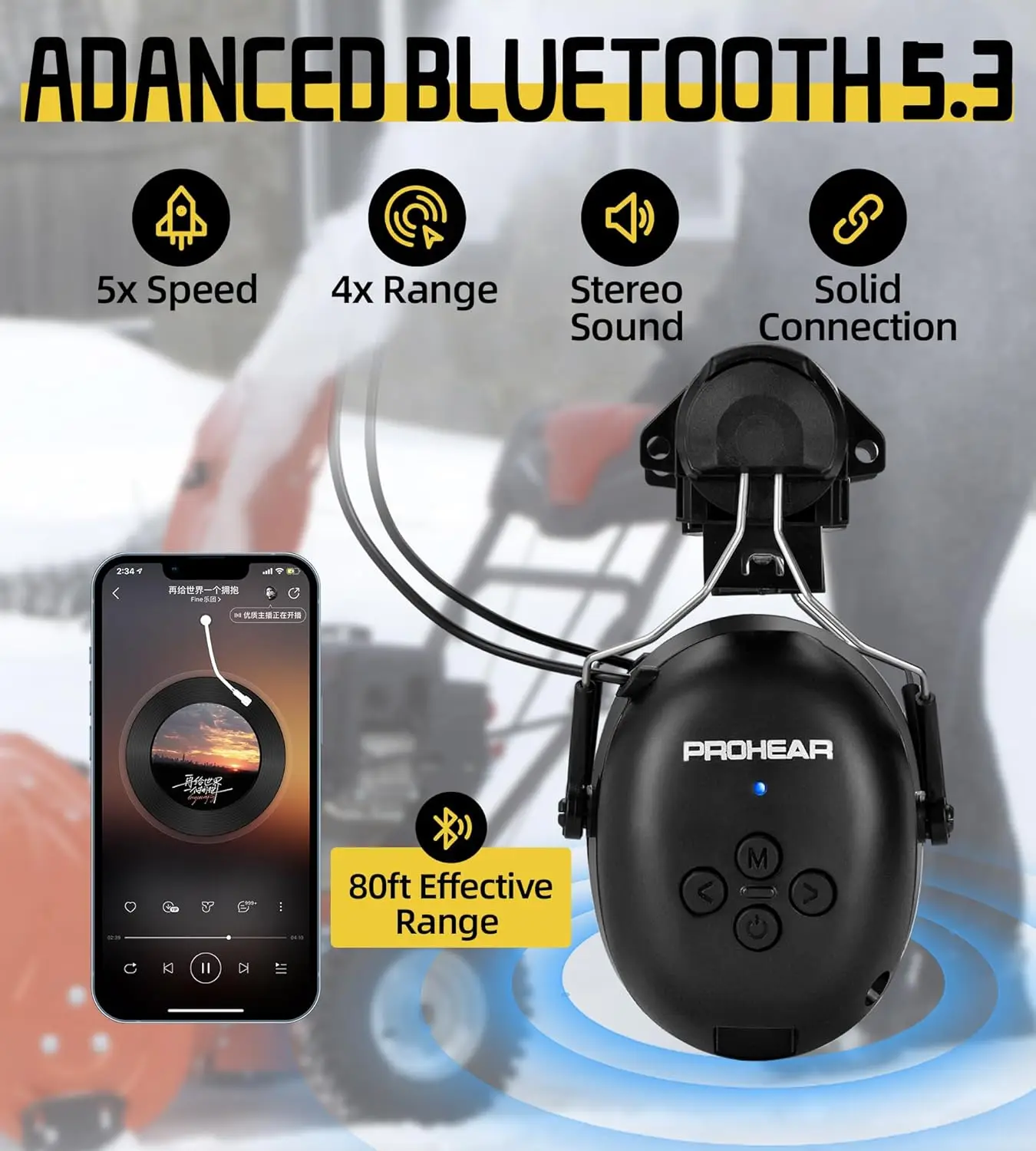 Фото ZOHAN наушники электронные Bluetooth наушники безопасная защита слуха наушники с шумоподавлением для касок адаптер ARC Rail №4