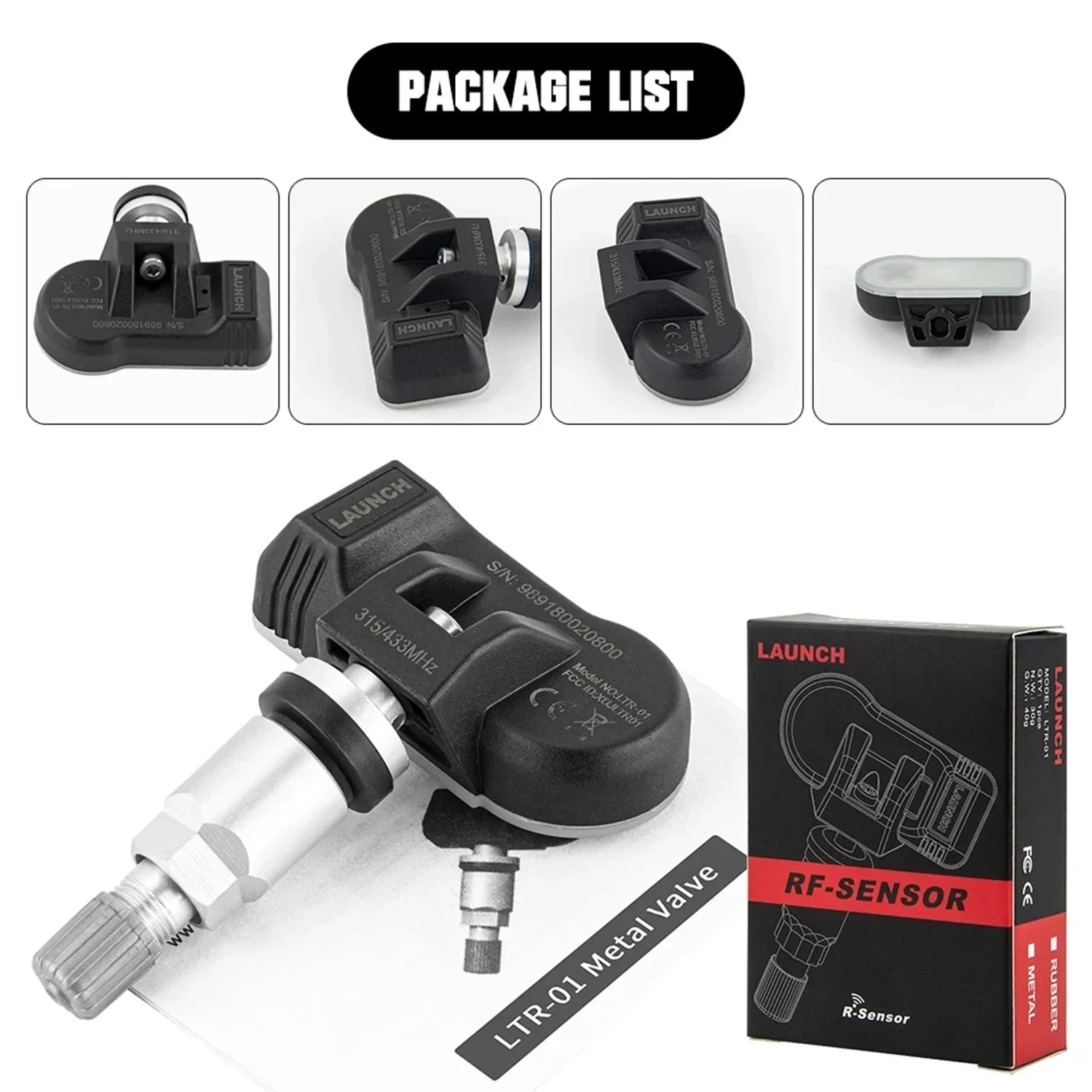 LAUNCH X431 2 в 1 RF-SENSOR 315 МГц и 433 Датчик TPMS Инструменты для ремонта шин Сканер Датчики