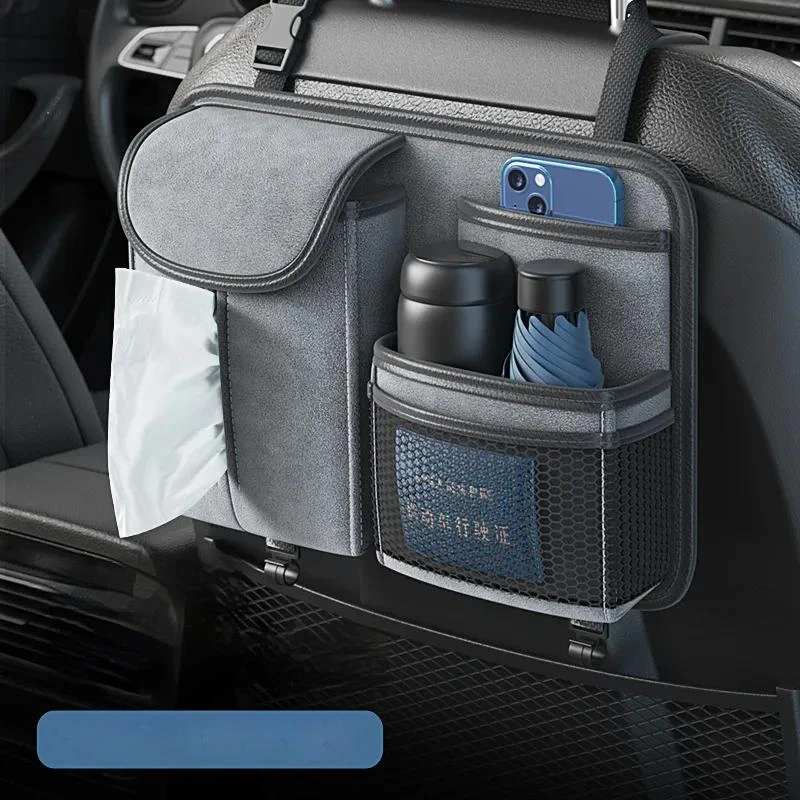 

Car Seat Back Storage Bag Car Seat Back Tissue Box Set Hanging Bag Multi-function Storage Bag Car Storage Net,Car accessories