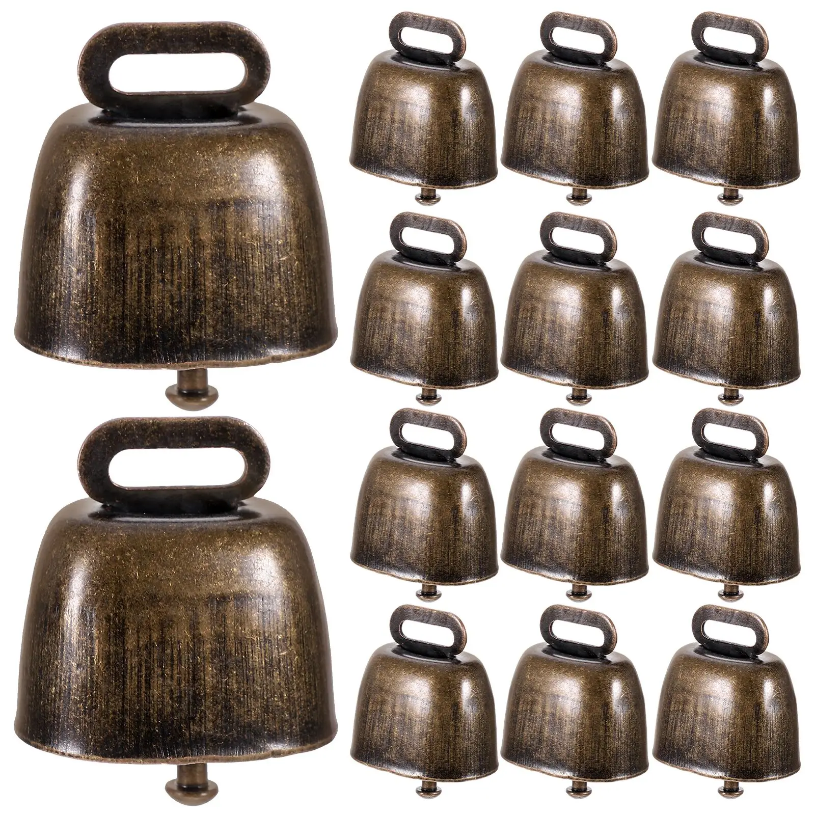 

15 шт. металлические колокольчики с животными, колокольчики с защитой от потери животных, колокольчики для фермы, маленькие колокольчики с животными, шарики для рождественской елки