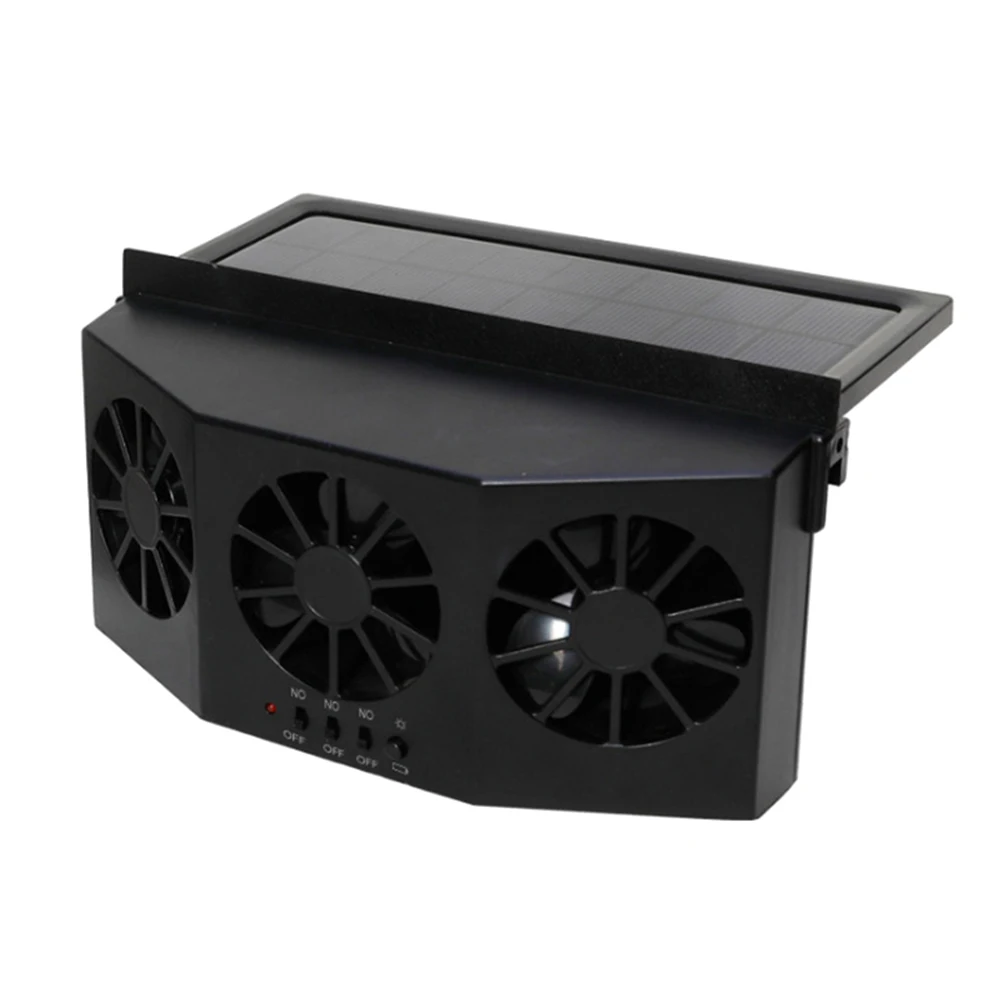 

Portable Car Quiet Air Conditioner Solar Cooling Fan Auto Truck Vehicle Cooler Energy Saving