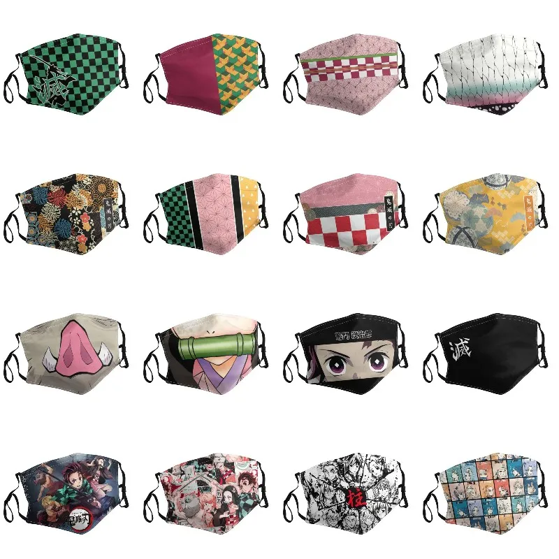 

Anime Demon Slayer Kamado Tanjirou Nezuko Cosplay Face Mask Anti Haze Protection Mask Kimetsu No Yaiba Respirator Mouth Muffle