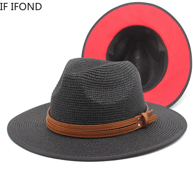 

New Design Panama Straw Hat For Women Men Spring Summer Sun Beach Hats Outdoor UV Protection Travel Hat