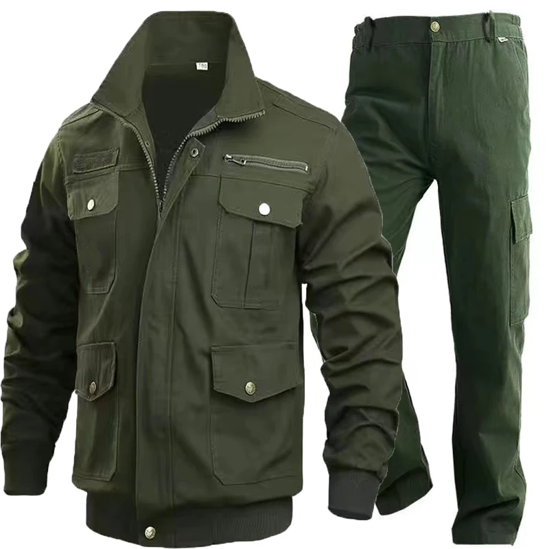 

Мужская камуфляжная форма для пеших прогулок, кемпинга, рыбы, рабочие брюки, уличный охотничий костюм, тренировочные куртки, штаны, хлопковые эластичные