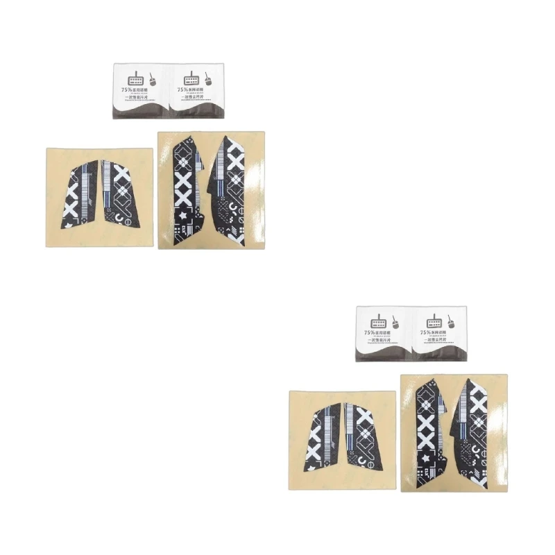 Нескользящие коньки ручной работы из кожи мыши для G102 G304 G305 самоклеящаяся лента