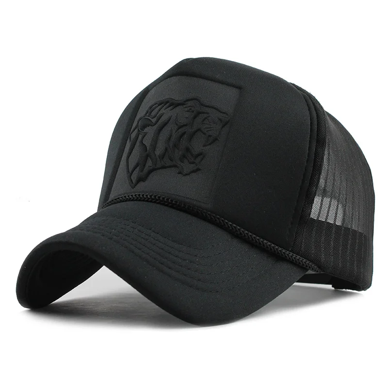 

2023 Summer Mesh Snapback Hats for Women Men Hip Hop Black Leopard Print Curved Baseball Caps Casquette Trucker Cap