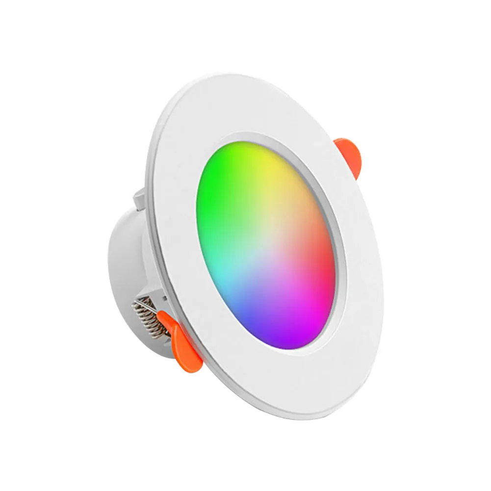 

Smart LED Downlight Dimming Round SpotLight 10W RGB Color Changing 2700K-6500K Warm Cool Atmosphere Decorative