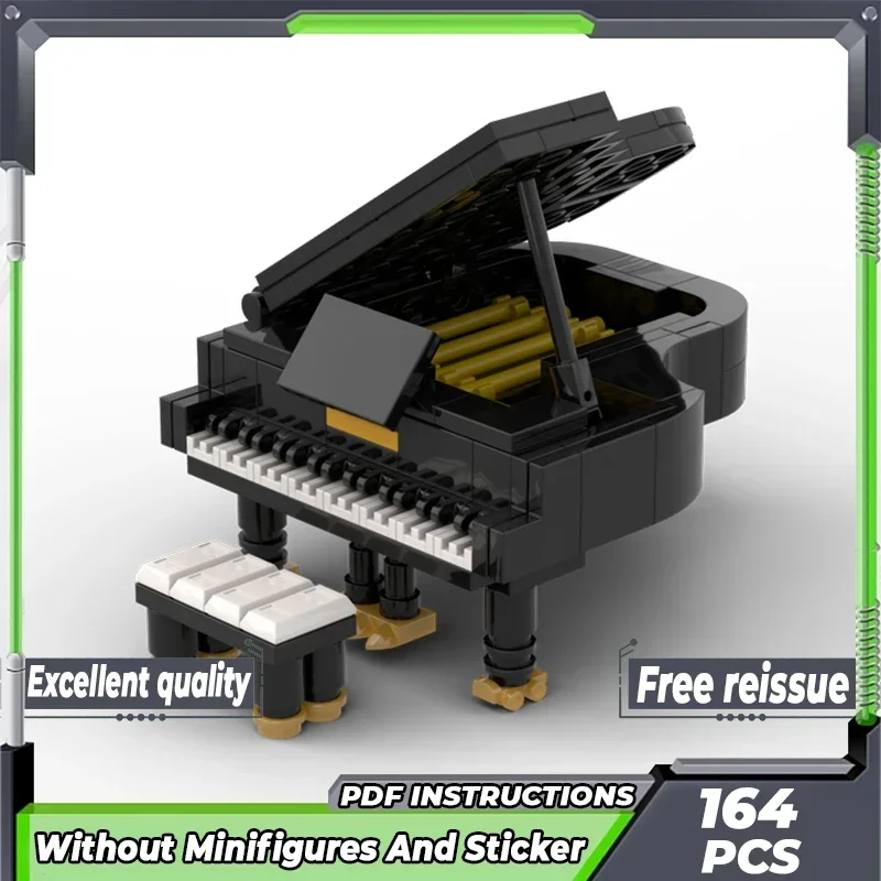 Модель City Street View Moc строительные кирпичи микро-гранд фортепиано модульные блоки