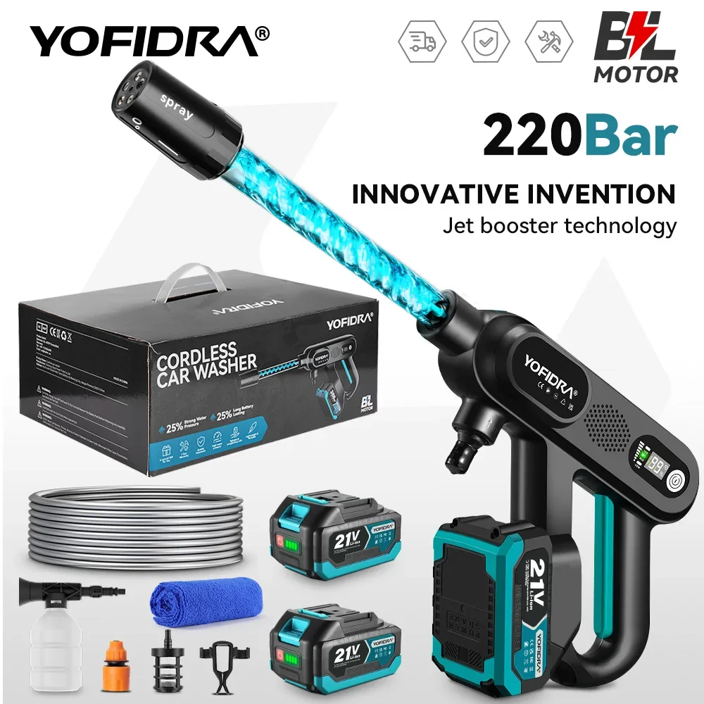 

Yofidra Бесщеточный пистолет высокого давления 220bar для Makita 21V