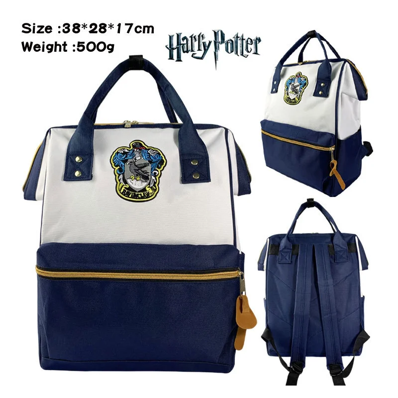 

New Hogwarts Badge School Backpacks Anime Harry Potter School Bags Portable Laptop Bags Large Capacity Outdoor Travel Bags Gifts