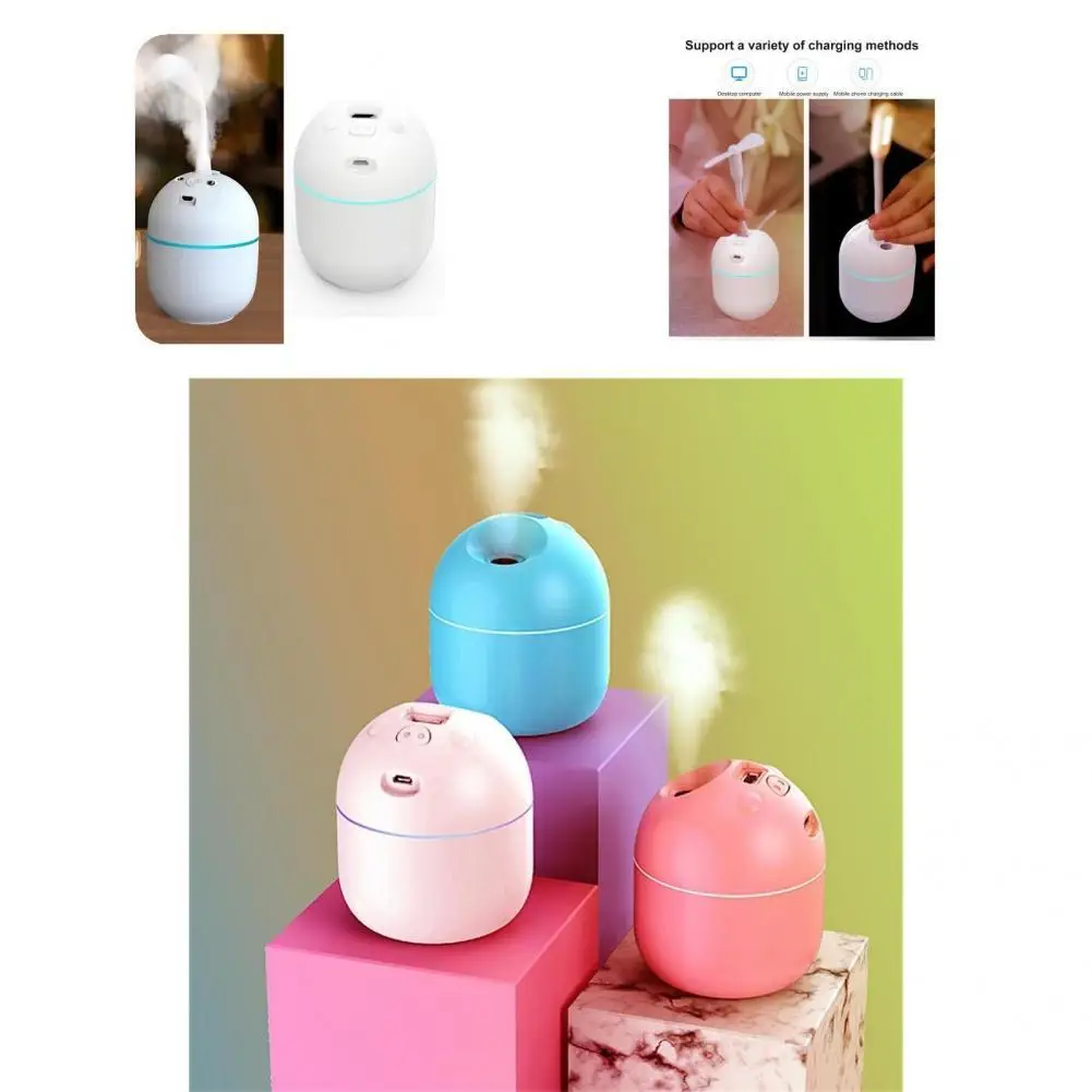 

220ml Car Humidifier Useful 4 Colors Fine Workmanship Ambient Light Mist Humidifier for Hotel Air Humidifier Car Humidifier