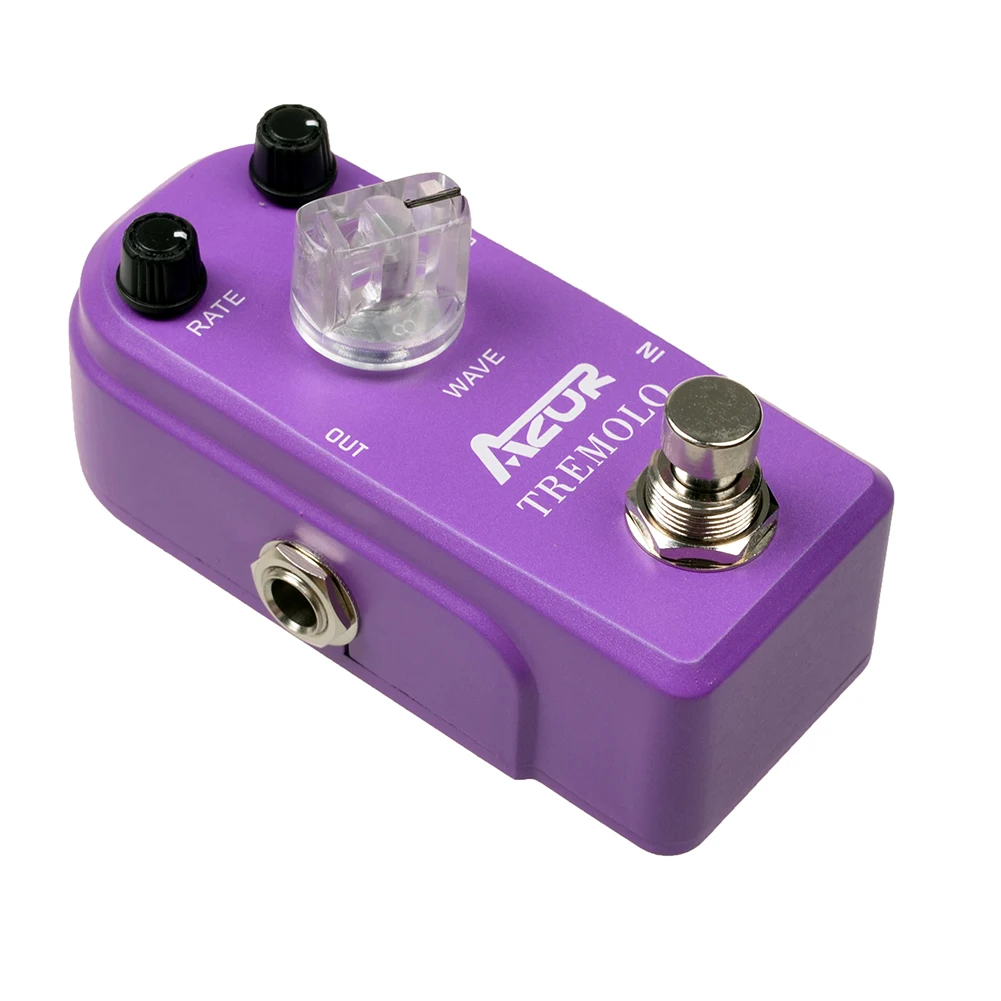 

AZOR AP-317 Tremolo Guitar Effect Pedal True Bypass Aluminium Alloy Case Classic Tremolo Effect Pedals Guitars Accessories Parts