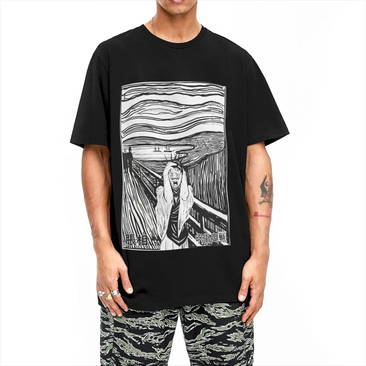 Choso JJK аниме футболка хип-хоп футболки с короткими рукавами Y2K забавные топы