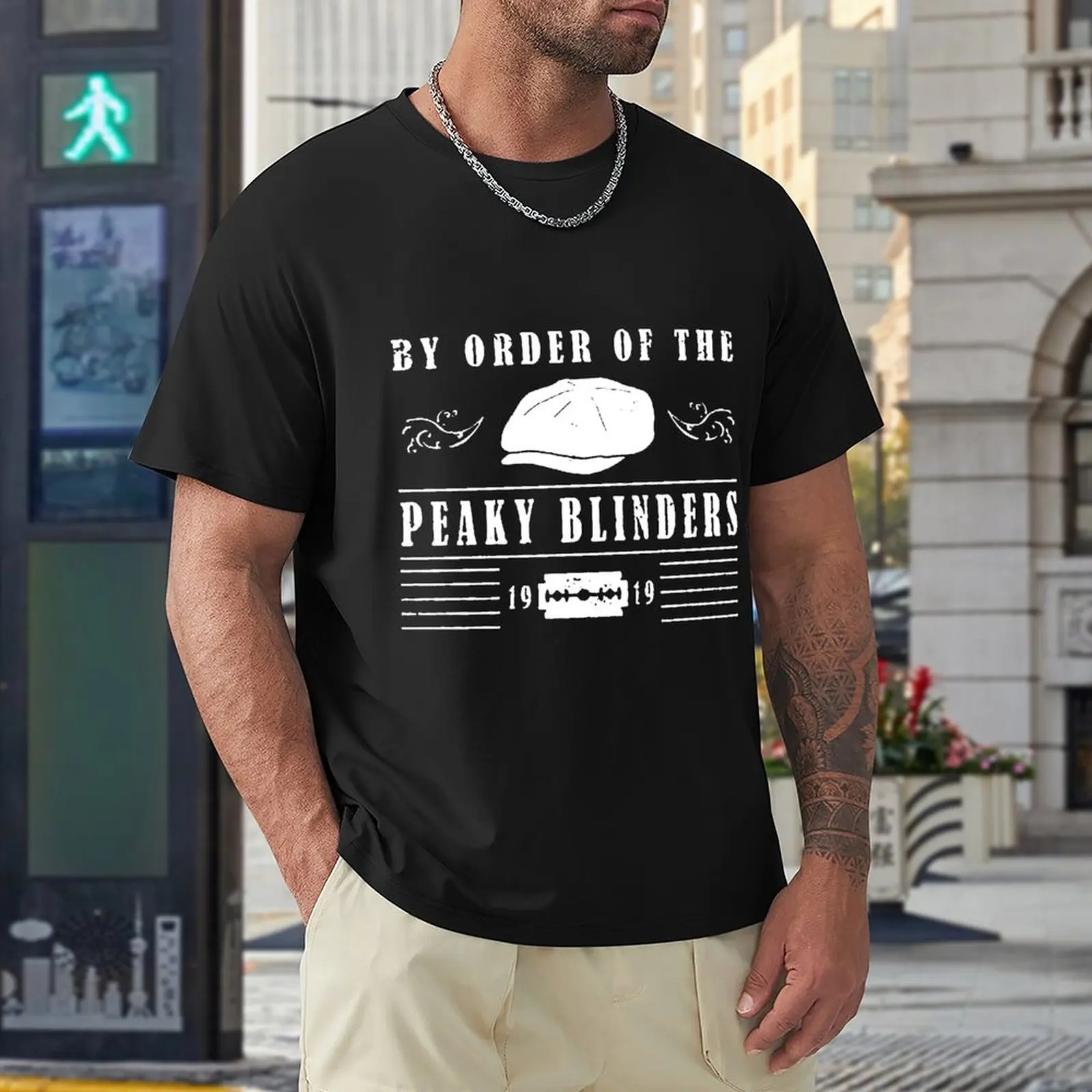 

By Order Of Peaky Blinder Cap Blade Shelby Brothers T Shirts Men Shirt Fashion Clothes Graphics Sweatshirt 100% Cotton TShirts