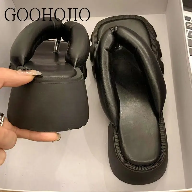 

New Summer Women Slides Female Flip Flops Beach Shoes Women Platform Slippers Sandals Wear-resistant Soft Outdoor Comfortable