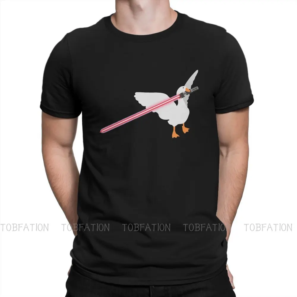 

Peace Was Never An Option Unique TShirt Untitled Goose Game Top Quality Hip Hop Gift Clothes T Shirt Short Sleeve Hot Sale