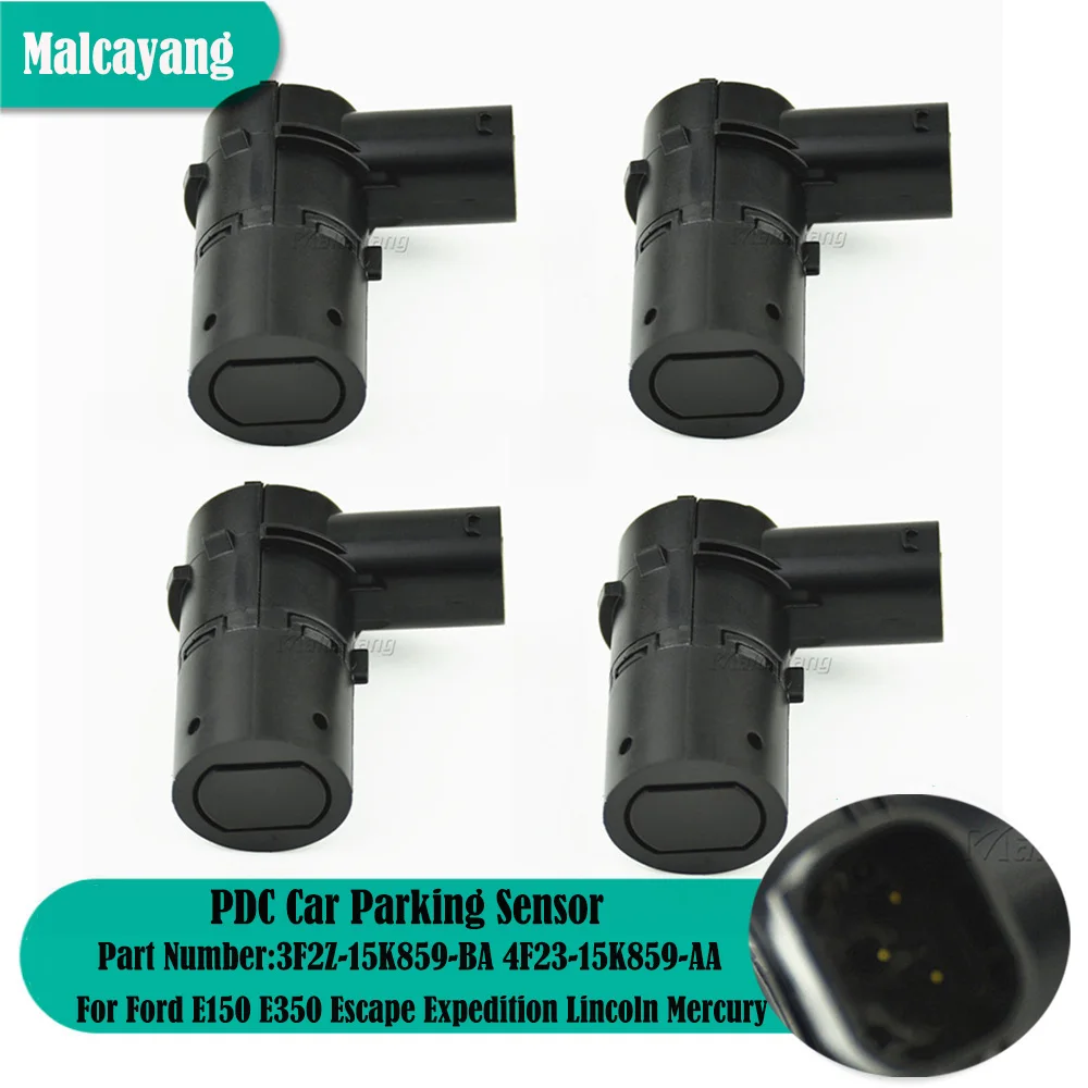 Высокопроизводительный датчик обратного хода PDC 4 шт. для Ford E150 E350, экспедиция Escape Lincoln Mercury 3F2Z-15K859-BA 5F9Z-15K859-AAA