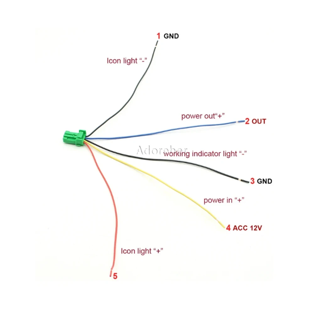 Автомобильный светодиодный переключатель передней противотуманной фары с
