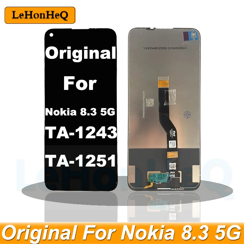 Оригинальный ЖК-дисплей для Nokia 8.3 телефон TA-1243 сенсорный экран дигитайзер в сборе