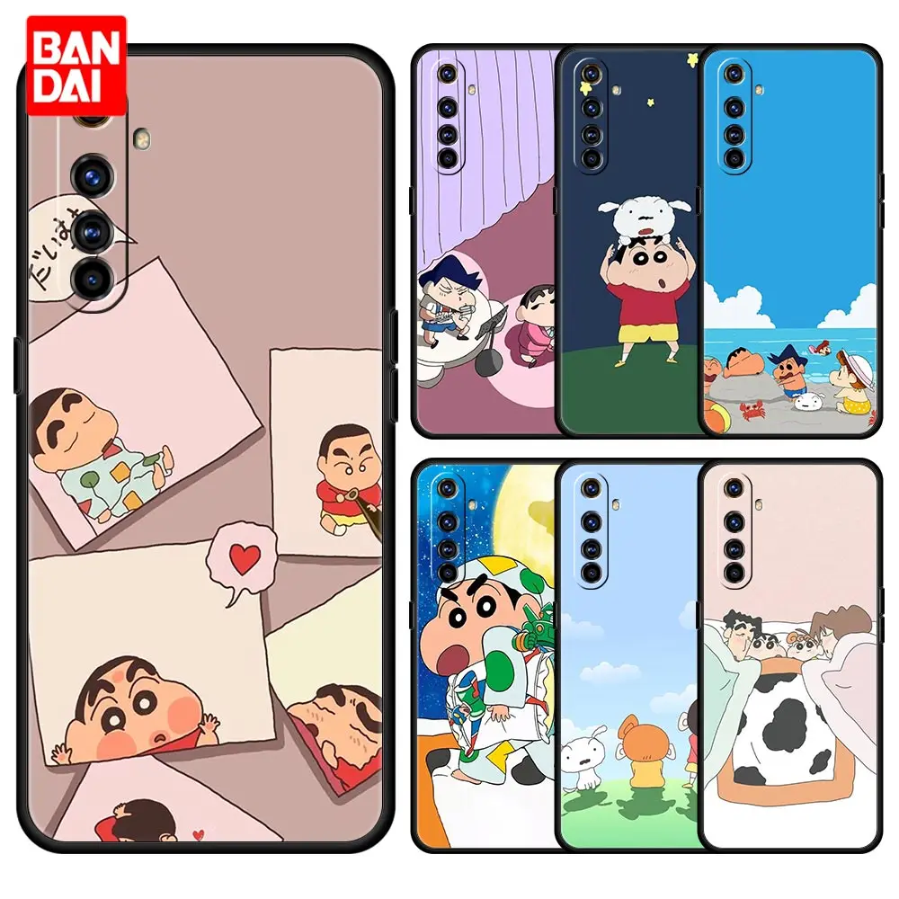 

Cover Case for Oppo Realme C21 C21Y C25 C15 C11 C3 C20 5 6 7i 8i 8 8Pro Narzo30A Thin Matte Shockproof Soft Crayon Shin-Chan