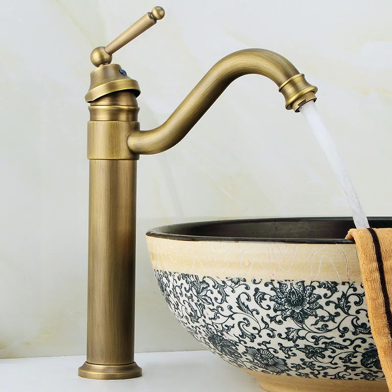 

All-copper faucet basin washbasin washbasin retro washbasin hot and cold.