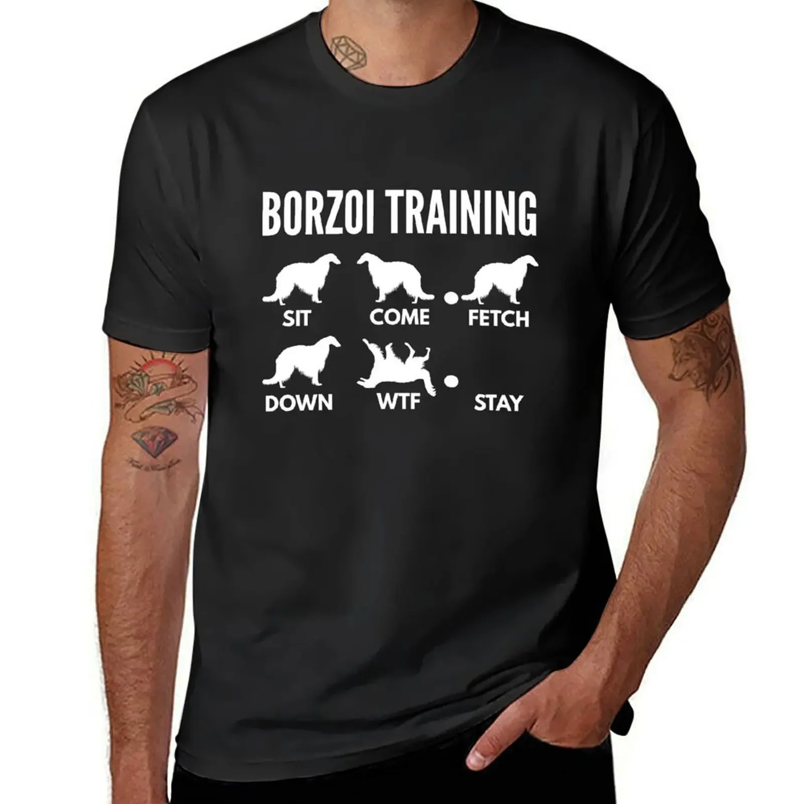 Футболка Borzoi Training Russian Wolfhound Tricks новое издание мужская футболка с графикой