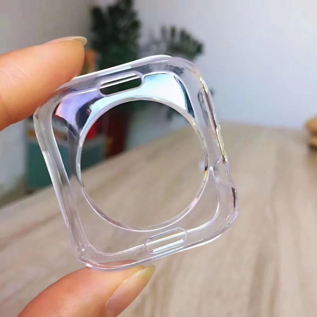Чехол для часов Apple Watch 7 6 5 40/44/41 мм мягкий силиконовый чехол с царапинами iWatch Series 4 3