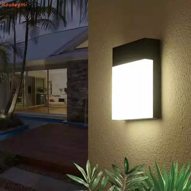 

Outdoor Wall LED waterproof exterior terrace Sensor motion courtyard Balcony light Door Front Lamp Aisle salle garden