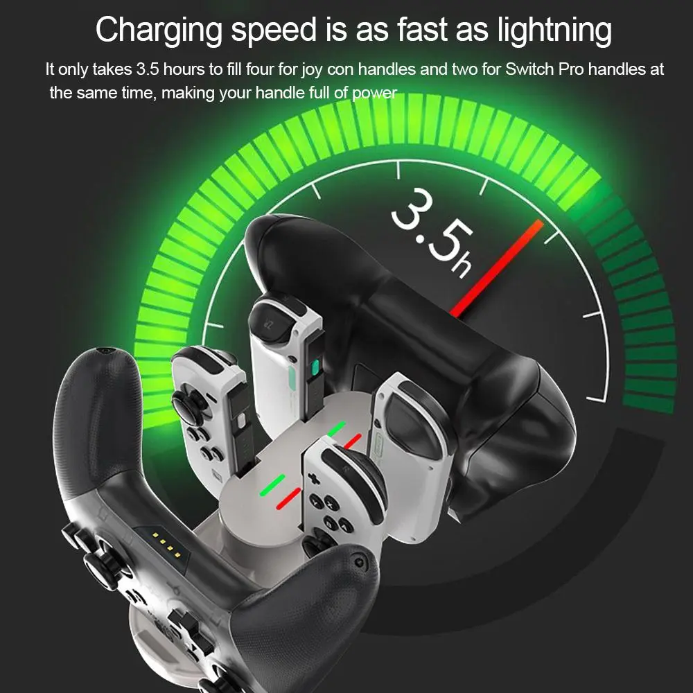 

Аксессуары для игрового контроллера, зарядное устройство с разъемом типа C, док-станция для зарядки, подставка для Nintendo Switch для Joy-Con