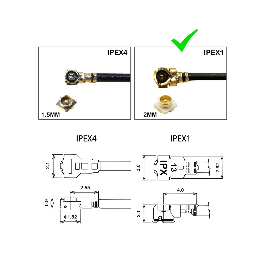 Фото Кабель IPEX U.FL - SMA Female, 6 дюймов, RG178, коаксиальный кабель-пигтейл для подключения антенны SMA к 4G/5G роутеру, модему, Wi-Fi №4